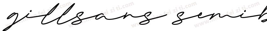 gillsans semiblod字体转换